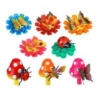 Фигурка на стержне INBLOOM "Насекомые на растениях", 60 см 