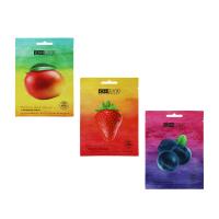 Набор масок тканевых для лица ЮНИLOOK Суперфрукты 22мл 3шт, 3 вида 