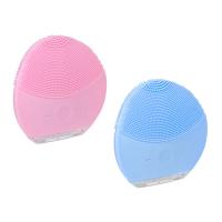 SILAPRO Прибор для массажа и очищения лица, 8 режимов, 7.5x8см, силикон, USB, 3.7V, 150mAh, 2 цвета 