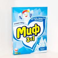Стиральный порошок МИФ ручная стирка 3в1 Морозная свежесть 400г 