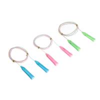 Скакалка радужная тм BY SPORT 2,3м d4,3мм пластик ПВХ 3 цвета 