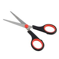 Ножницы офисные 16см, цветные пласт.ручки, 3 цвета ручек, в пакете 