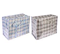 Сумка хозяйственная, нетканый материал, 60x50x30см, "Клетка", 2 цвета 