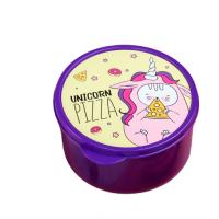 Ланч-бокс круглый Unicorn pizza 500мл 