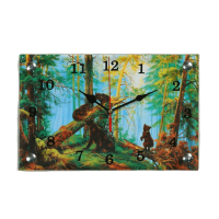 Часы настенные Медведи в лесу 20х30 см  