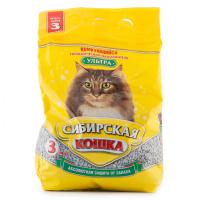 Наполнитель Сибирская Кошка Ультра комкующийся 3л 
