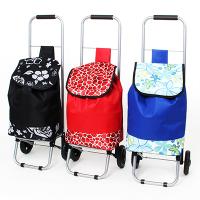 Тележка + сумка, грузоподъемность до 20кг,34х26х86см, колесо d15см, полиэстер, металл, 3 диз. 