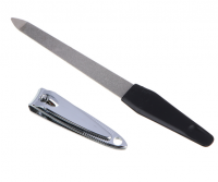 Набор маникюрный 2 пр пилка металлическая, книпсер ЮНИLOOK 