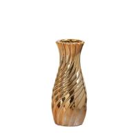 Ваза керамика настольная Дарио талия 21,5х7,5см золото 