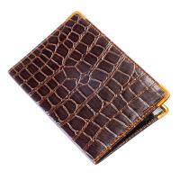 Обложка для паспорта, ПВХ, 13,8x9,5см, "Аллигатор" 