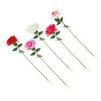 Ветка розы LADECOR, 55см, пластик, полиэстер, 5 цветов 