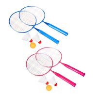 Набор бадминтона для детей SILAPRO (ракетка-2шт, волан-2шт, мяч-1шт), пластик, 2цв 