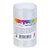 Набор липкой ленты 12ммх12м 6 рулонов прозрачный ПВХ 35мкм пластиковая втулка 