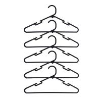 Вешалки для одежды тм VETTA 5шт пластик 39,5х20,5х0,3см пластик, цвет черный 