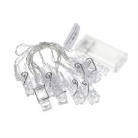 Гирлянда с прищепками для фотографий 1,85м 2xAA 