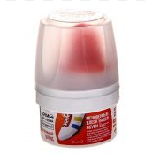 Эмульсия-краска-самоблеск 75мл флаконе с губкой-аппликатором ЧЕРНЫЙ CHIST 