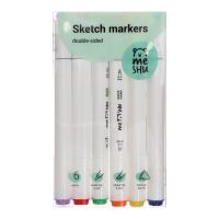 Набор маркеров худож MESHU 6 цветов основные цвета 