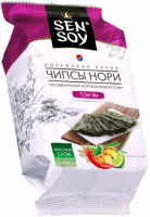 Чипсы SEN-SOY Нори из морской капусты Tom Yum 4,5г 