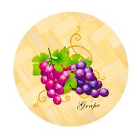 Подставка под горячее бамбук 14x14см; d14см, 6 