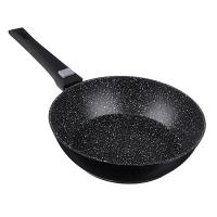 Сковорода глубокая литая СЛАВЯНА Оникс с антипригарным покрытием, d24см 