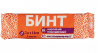 Бинт 7x14 н/с в индив упак.28 гр./м2 ГОСТ 
