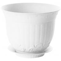 Кашпо Ангара №2 2,5л +подд белый 15шт/уп 