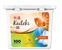Капсулы для стирки Kaiteki Color 3в1 Жасмин и ваниль 100шт 