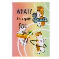 Обложка на паспорт с блестками ПВХ 13,6х9,5см 6 дизайнов 