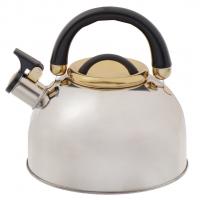Чайник нерж 2,7л со свистком ручка силиконовая индукция Мадрид Голд Daniks /12 