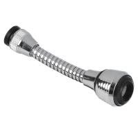 Аэратор для смесителя, на шланге, поворотный, нерж сталь, ПВХ, ABS 