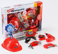 Набор инструментов Фиксики Фикси инструменты с каской 