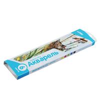 Акварель 6 цветов, без кисточки, в картонной упаковке, Акп-001/Акпф-001 