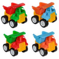 Самосвал-камазик игрушечный в сетке ИГРОЛЕНД пластик 9x11,5x11см 4 дизайна 