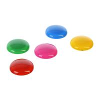 Набор магнитов d3см, 5 шт, ассорти 5 цветов, на блистере 