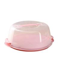 Тортовница с крышкой круглое 29см цвета МИКС 