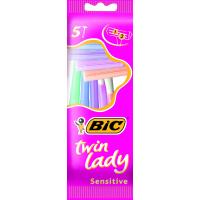 Станок для бритья одноразовый BIC Twin Lady, 5шт 