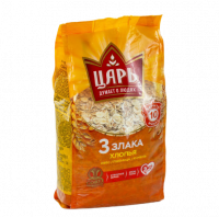 Хлопья из 3-х злаков Царь пак 400г 1/20 