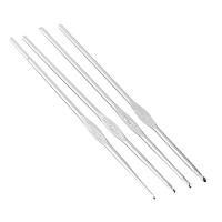 Набор крючков вязальных 4шт, на блистере, сталь, арт НС-023 