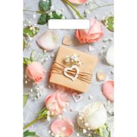 Пакет "Подарочек", полиэтиленовый с вырубной ручкой, 20х30 см, 30 мкм 7669450 