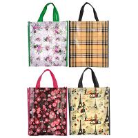 Сумка хозяйственная, полиэстер, 30х35х10см, "Эмка", 4 дизайна 