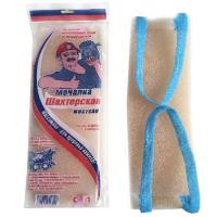 Мочалка для тела Чистон Шахтерская из поролона с ручками жесткая 42х12х3см 