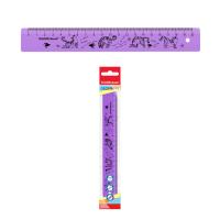 Линейка 20см дизайн ErichKrause Zen Cats прозр сиреневая европодвес 