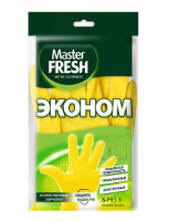 Перчатки хозяйственные Master FRESH 1пара резиновые/средний размер (S/M) 