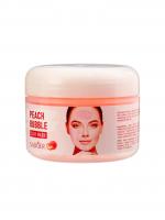 Кислородная пузырьковая зеленая маска для лица с персиком 100г 