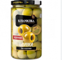 Оливки крупные б/к Кубаночка 360г ст/б 