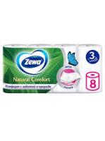 Туалетная бумага Zewa Natural Comfort трехслойная 8 рулонов 