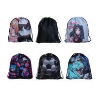 Мешок для сменной обуви на завязках увеличенный размер 40x47см Микс 6диз 