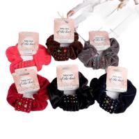 Резинка для волос Орбита пряжка цветочки микс 