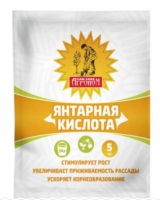 Янтарная кислота Сам себе Агроном стимулятор корнеобразования роста восстановление почвы 5г 