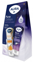Крем д/рук питательный 75мл+Крем д/рук Ночной 75мл ПН CC AURA Pure Cotton 
